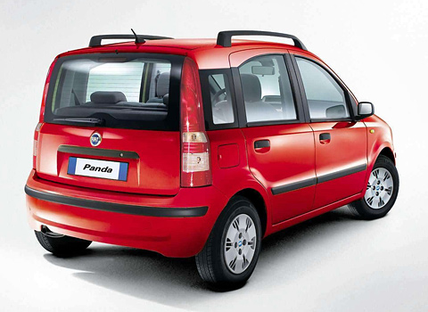 Fiat Panda BMW X6: Fiat Panda.