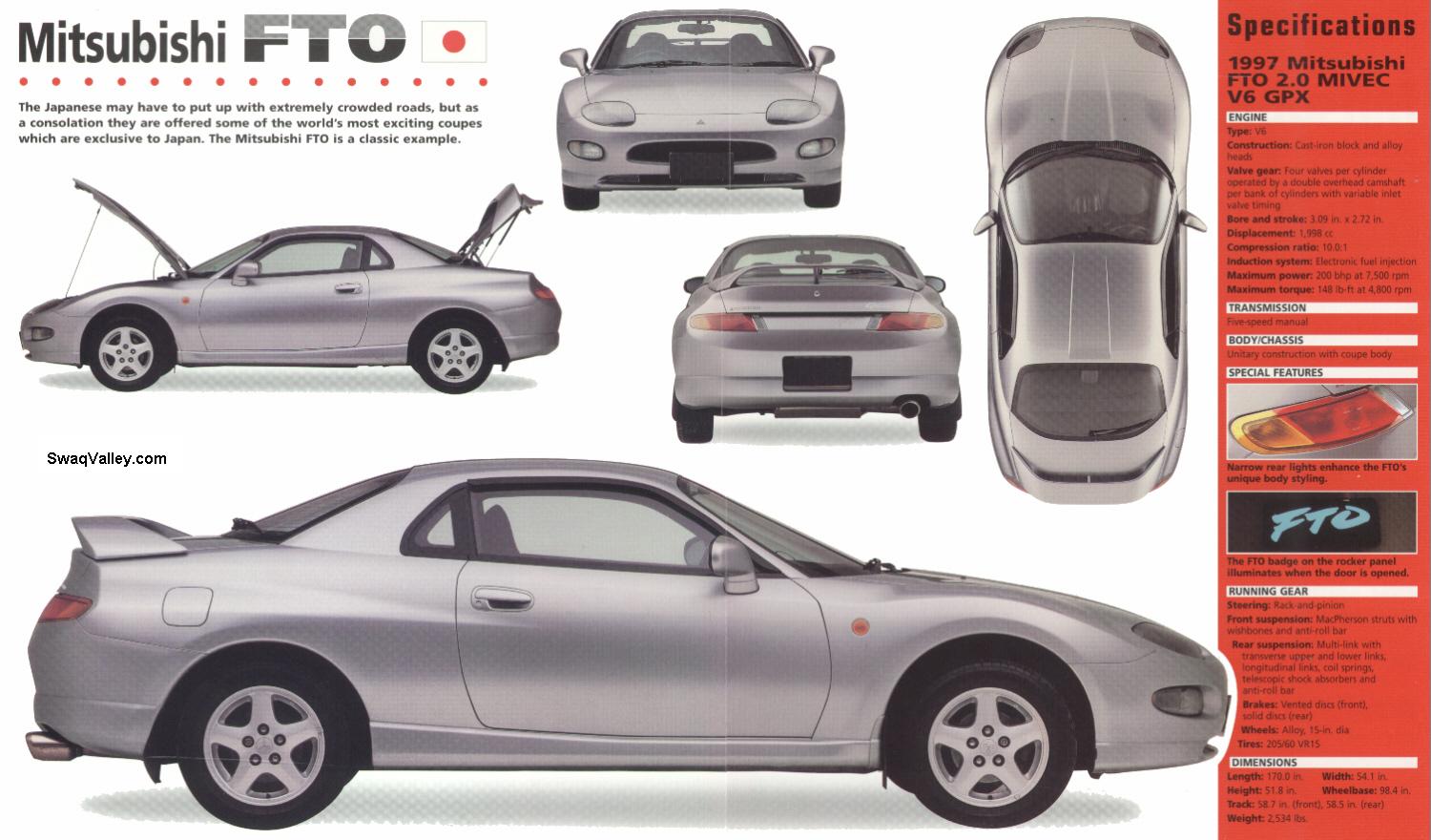 Mitsubishi FTO Все о Mitsubishi: Mitsubishi FTO. Подбор нового автомобиля.