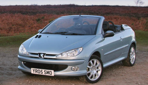 Peugeot 206 CC Автомобили Peugeot 306: Peugeot 206 CC.